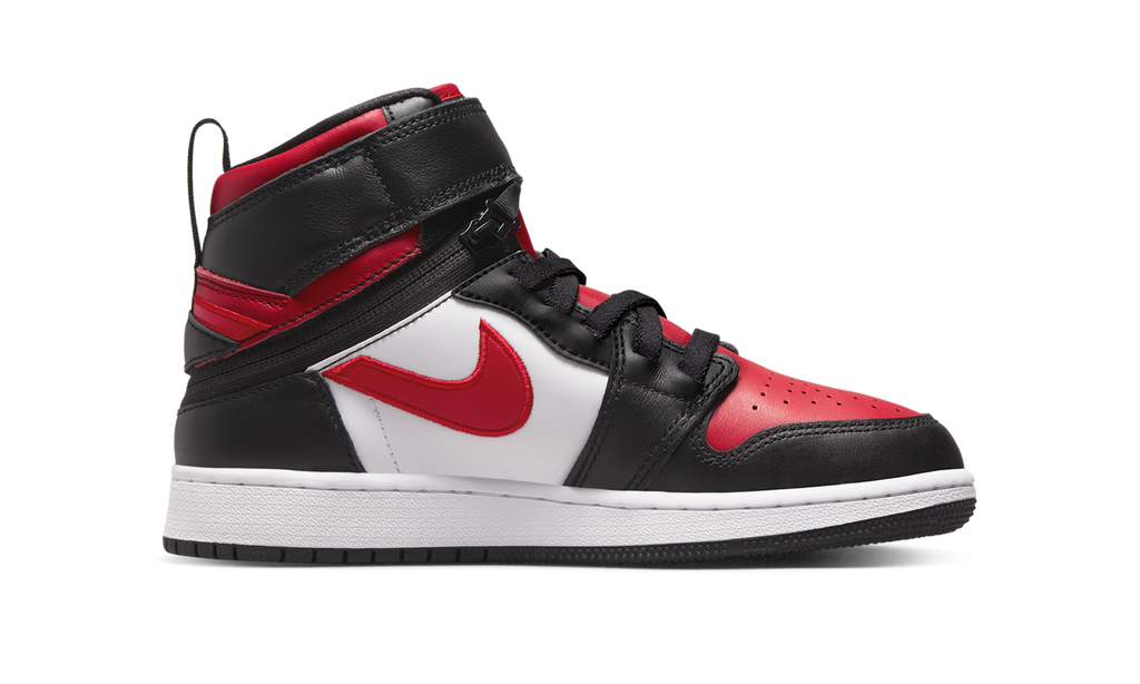Air Jordan 1 High FlyEase Black White Fire Red (GS) DC7986-061 — Vista 2