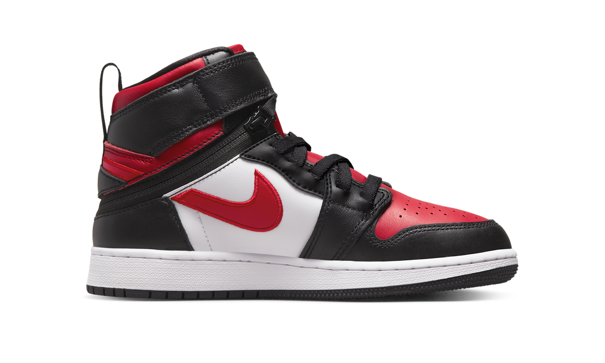 Air Jordan 1 High FlyEase Black White Fire Red (GS) DC7986-061 — Vista 2