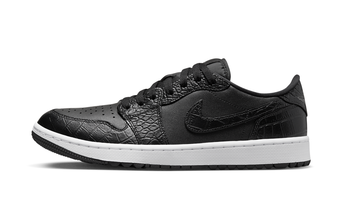 Air Jordan 1 Retro Low Golf Black Croc DD9315-003 — Vista 1