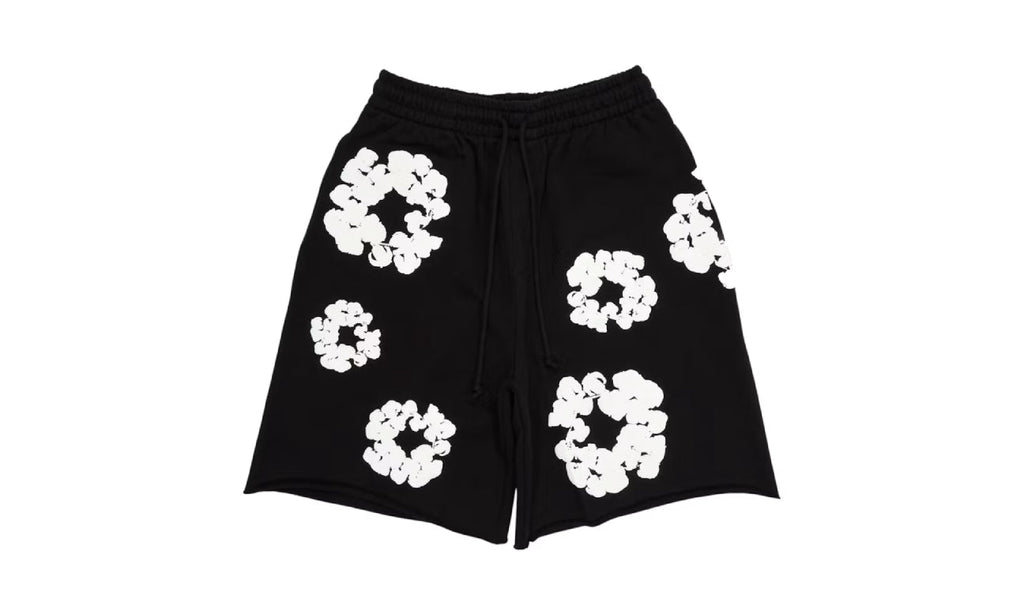 Denim Tears The Cotton Wreath Shorts Black