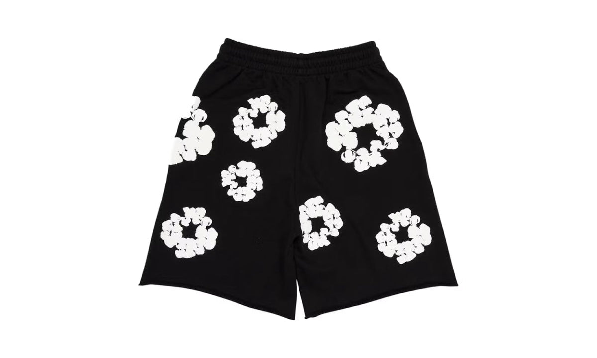 Denim Tears The Cotton Wreath Shorts Black