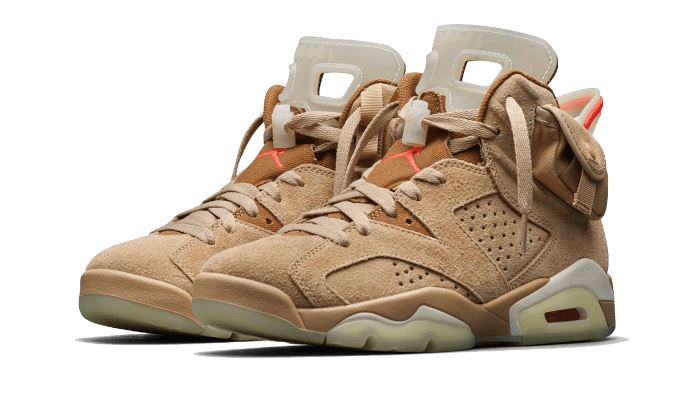 Air Jordan 6 Retro Travis Scott British Khaki DH0690-200 — Vista 2