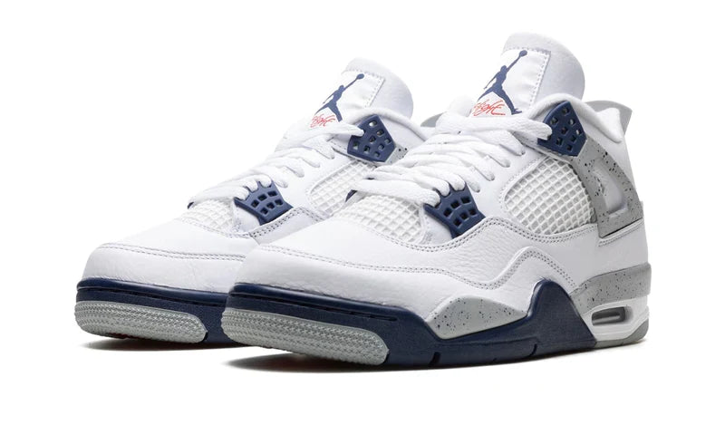 Air Jordan 4 Retro White Midnight Navy DH6927-140 — Vista 2