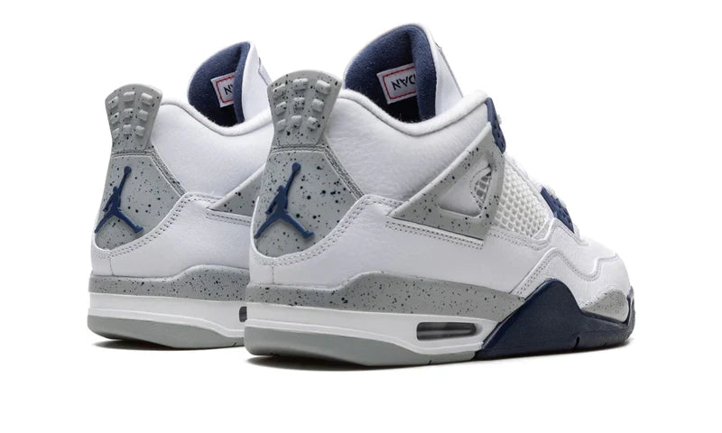 Air Jordan 4 Retro White Midnight Navy DH6927-140 — Vista 3