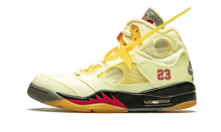 Air Jordan 5 Retro Off-White Sail DH8565-100 — Vista 1