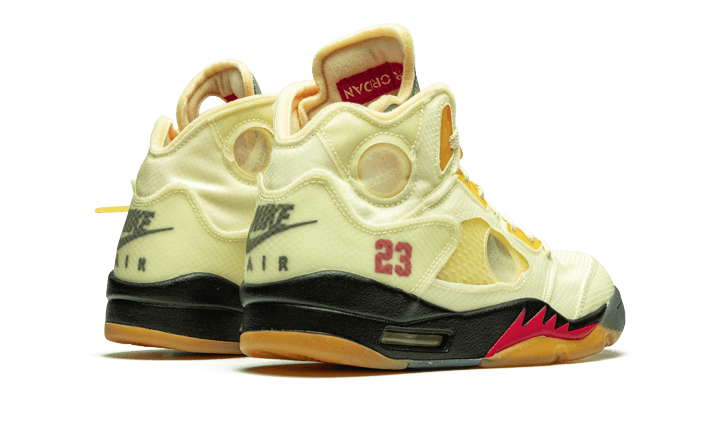 Air Jordan 5 Retro Off-White Sail DH8565-100 — Vista 3