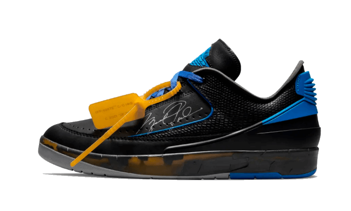 Air Jordan 2 Retro Low SP Off-White Black Blue DJ4375-004 — Vista 1