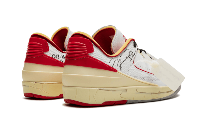 Air Jordan 2 Retro Low SP Off-White White Red DJ4375-106 — Vista 3