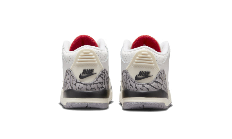 Air Jordan 3 Retro White Cement Reimagined (TD) DM0968-100 — Vista 3