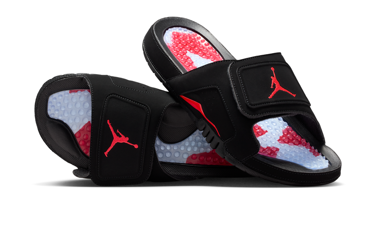 Air Jordan Hydro 6 Retro Slide Black Infrared DM0979-009 — Vista 1