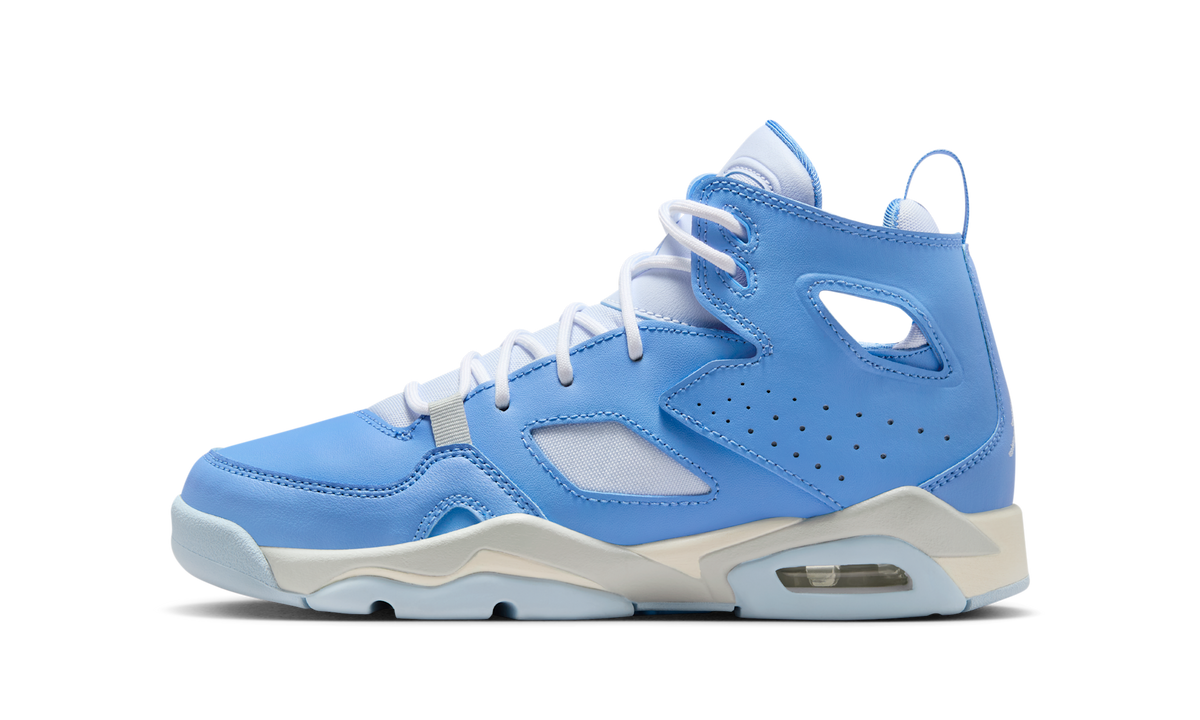 Air Jordan Flight Club '91 Legend Blue Pure Platinum Sail Hydrogen Blue (GS) DM1685-400 — Vista 1