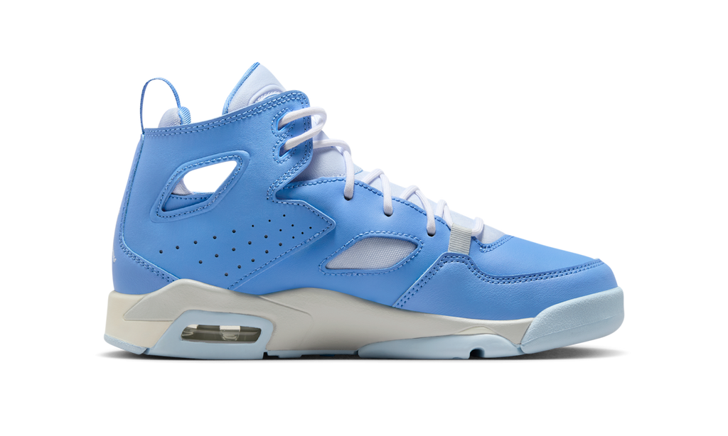 Air Jordan Flight Club '91 Legend Blue Pure Platinum Sail Hydrogen Blue (GS) DM1685-400 — Vista 2