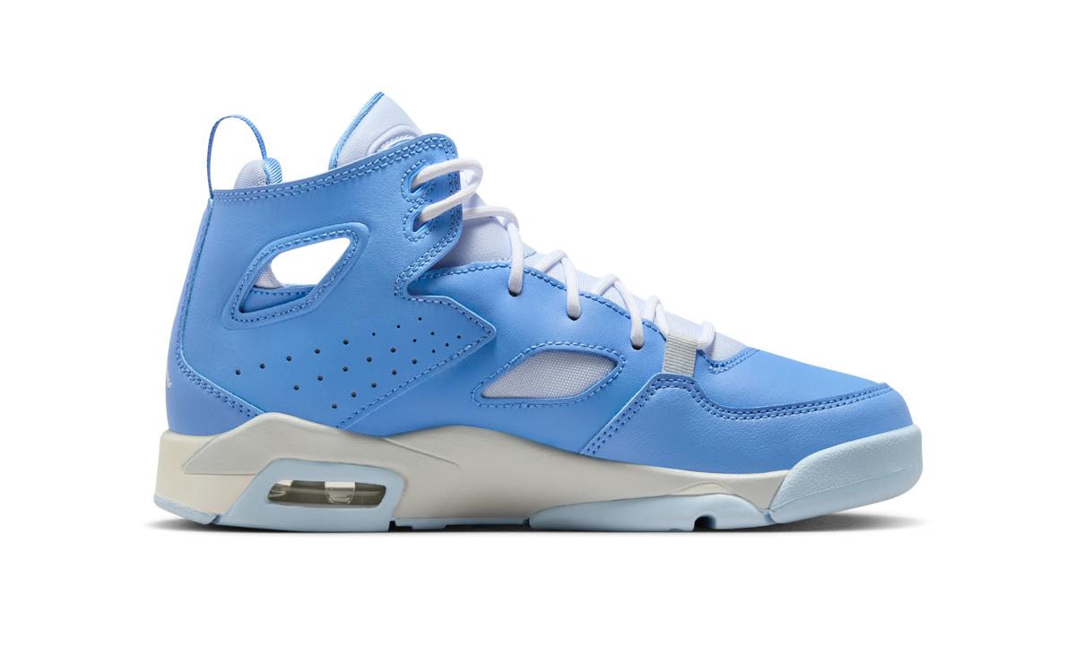 Air Jordan Flight Club '91 Legend Blue Pure Platinum Sail Hydrogen Blue (GS) DM1685-400 — Vista 2