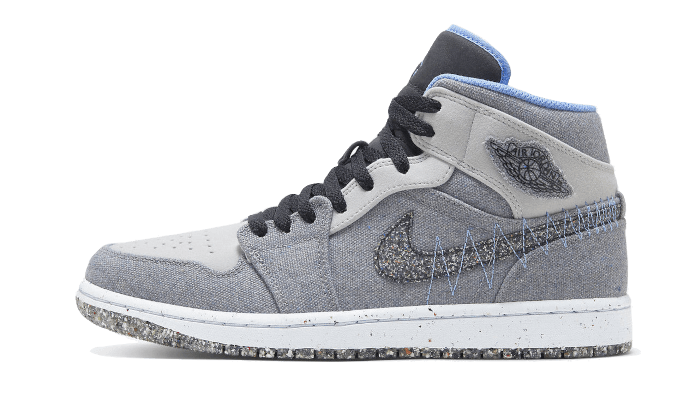 Air Jordan 1 Mid Crater Grey University Blue DM3529-004 — Vista 1