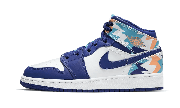 Air Jordan 1 Mid SE Elephant Print (GS) DM6216-016 — Vista 1