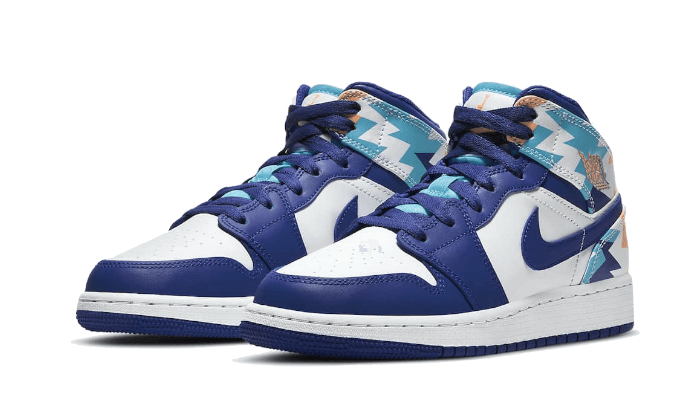Air Jordan 1 Mid SE Elephant Print (GS) DM6216-016 — Vista 2