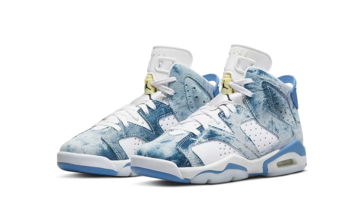 Air Jordan 6 Retro Washed Denim (2022) (GS) DM9045-100 — Vista 2