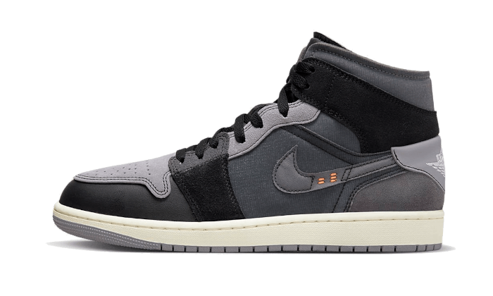 Air Jordan 1 Mid Craft Inside Out Black DM9652-001 — Vista 1