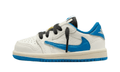 Air Jordan 1 Retro Low OG SP Fragment x Travis Scott Sail Military Blue (TD) DO5441-104 — Vista 1