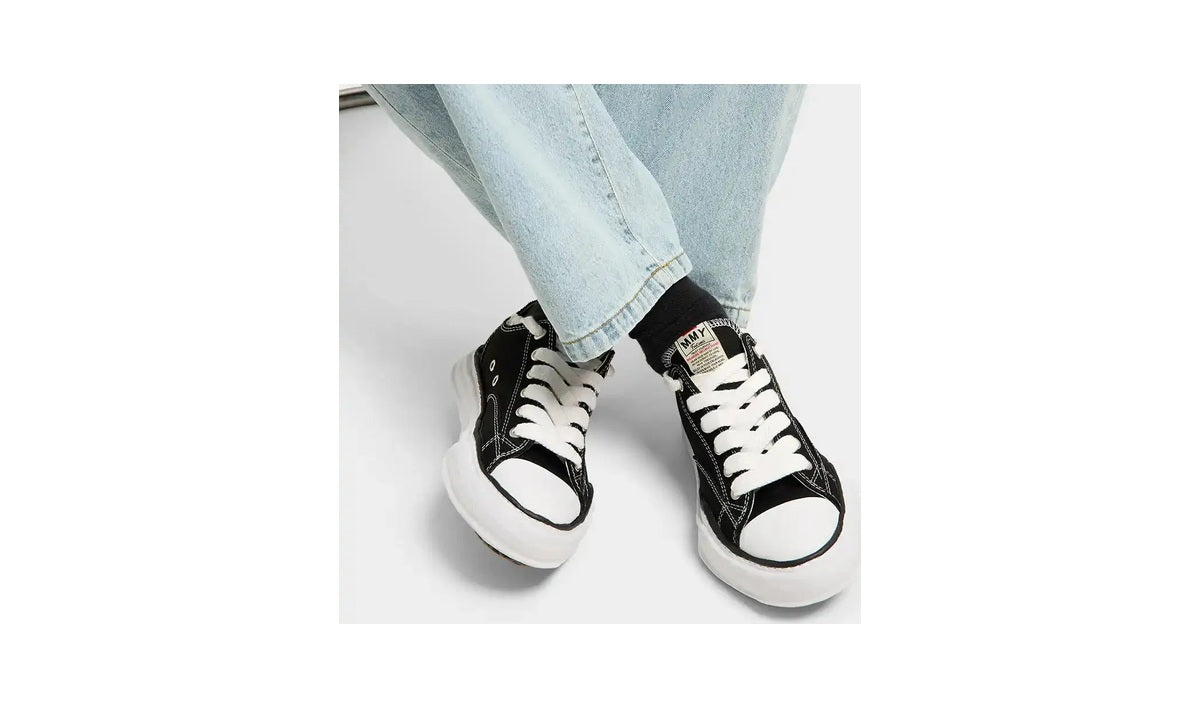 Maison Mihara Yasuhiro Hank OG Sole Canvas Low Black - vista 6