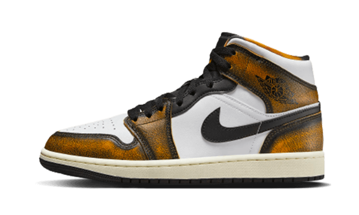 Air Jordan 1 Mid SE Orange Wear Away DQ8417-071 — Vista 1