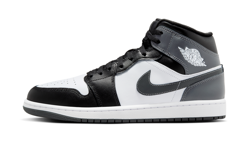Air Jordan 1 Mid Black White Iron Grey (GS) DQ8423-001 — Vista 1