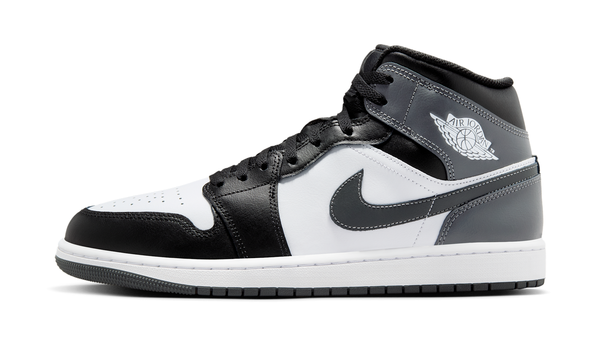 Air Jordan 1 Mid Black White Iron Grey (GS) DQ8423-001 — Vista 1