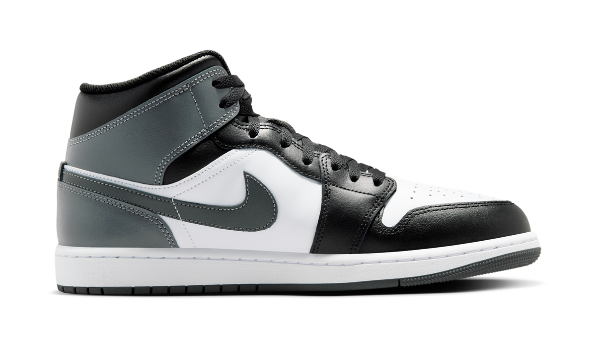 Air Jordan 1 Mid Black White Iron Grey (GS) DQ8423-001 — Vista 2