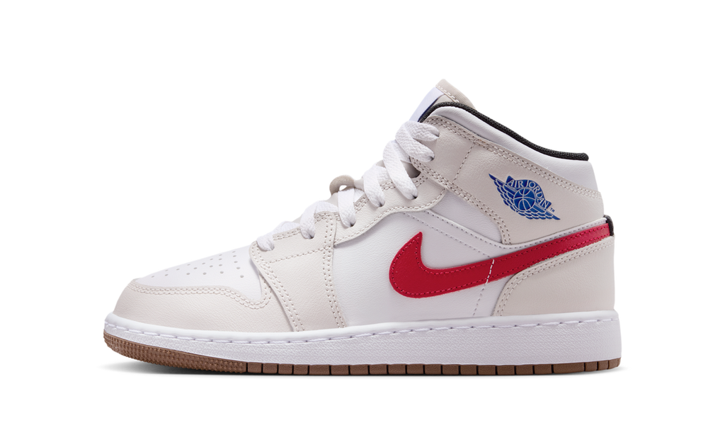 Air Jordan 1 Mid Phantom Game Royal White (GS) DQ8423-004 — Vista 1