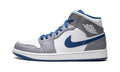 Air Jordan 1 Mid True Blue Cement (GS) DQ8423-014 — Vista 1
