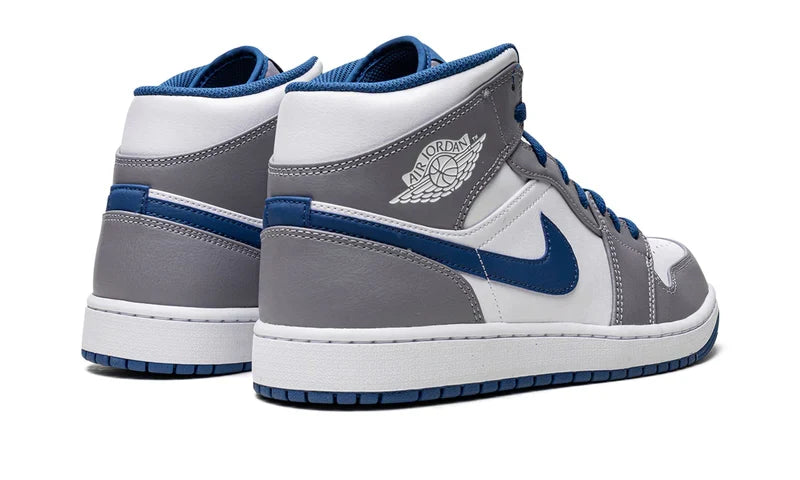 Air Jordan 1 Mid True Blue Cement (GS) DQ8423-014 — Vista 3