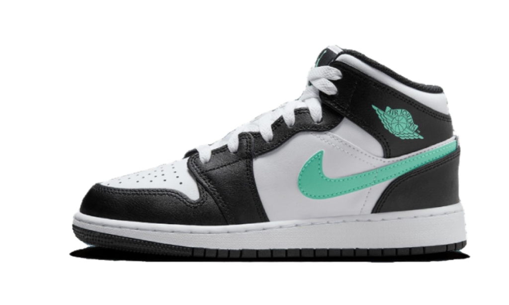 Air Jordan 1 Mid Tiffany Green Black DQ8423-103 — Vista 1