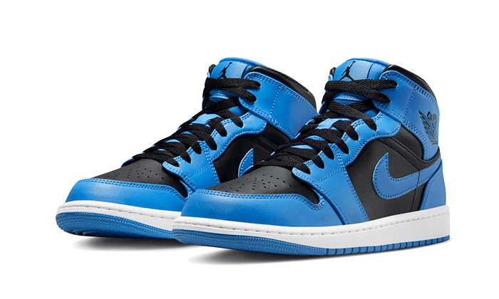 Air Jordan 1 Mid University Blue Black DQ8423-401 — Vista 2