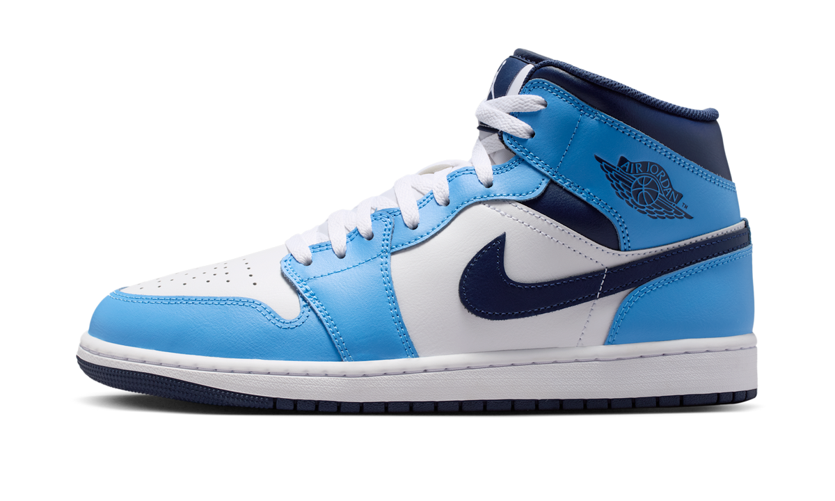 Air Jordan 1 Mid University Blue Midnight Navy (GS) DQ8423-405 — Vista 1