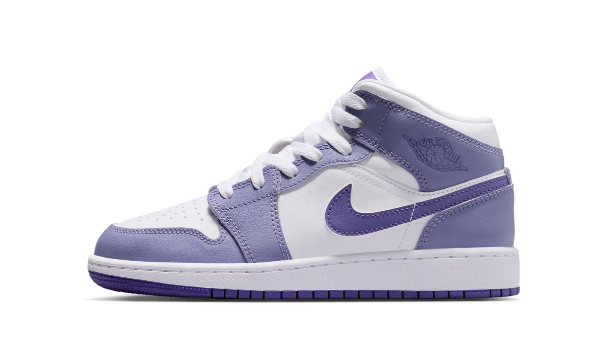 Air Jordan 1 Mid Dusty Amethyst White Court Purple (GS) DQ8423-500 — Vista 1
