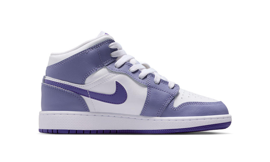 Air Jordan 1 Mid Dusty Amethyst White Court Purple (GS) DQ8423-500 — Vista 2