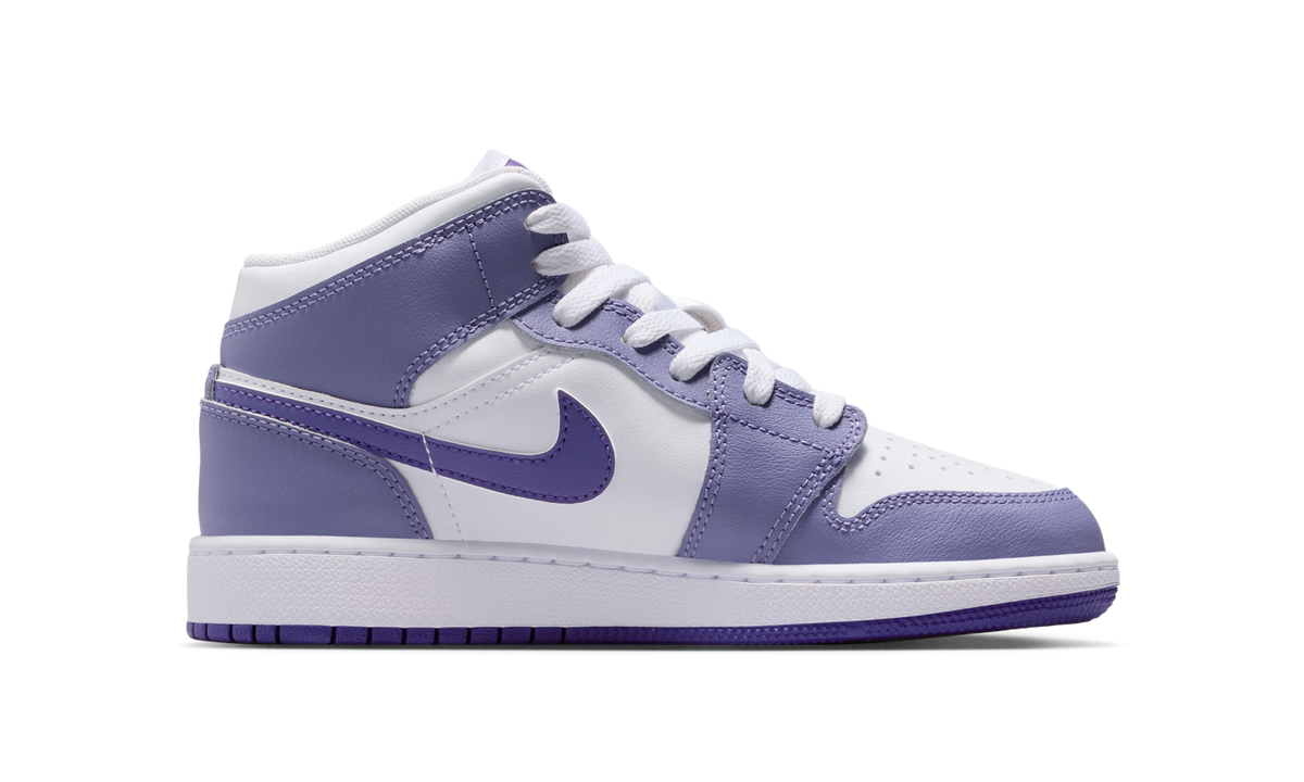 Air Jordan 1 Mid Dusty Amethyst White Court Purple (GS) DQ8423-500 — Vista 2