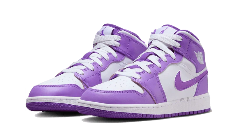 Air Jordan 1 Mid Purple Venom(GS) DQ8423-511 — Vista 2