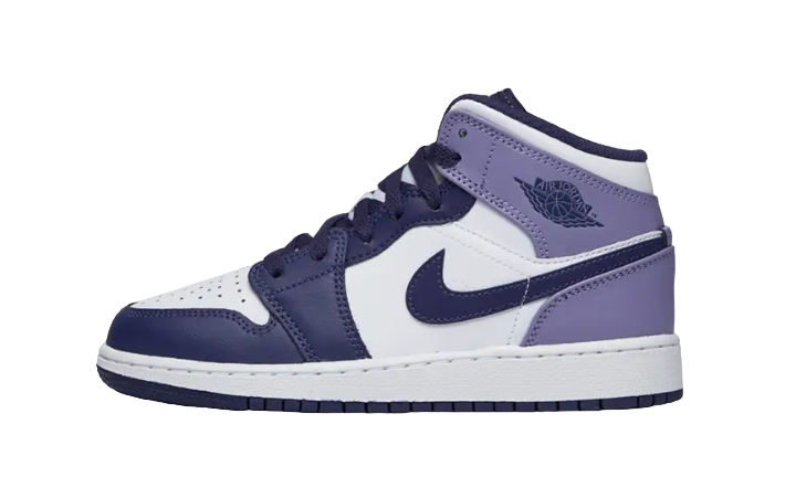 Air Jordan 1 Mid White Sky  J Purple DQ8423-515 — Vista 1