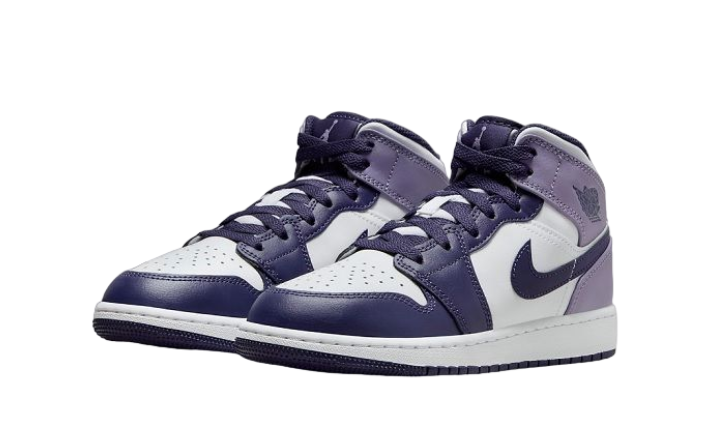 Air Jordan 1 Mid White Sky  J Purple DQ8423-515 — Vista 2