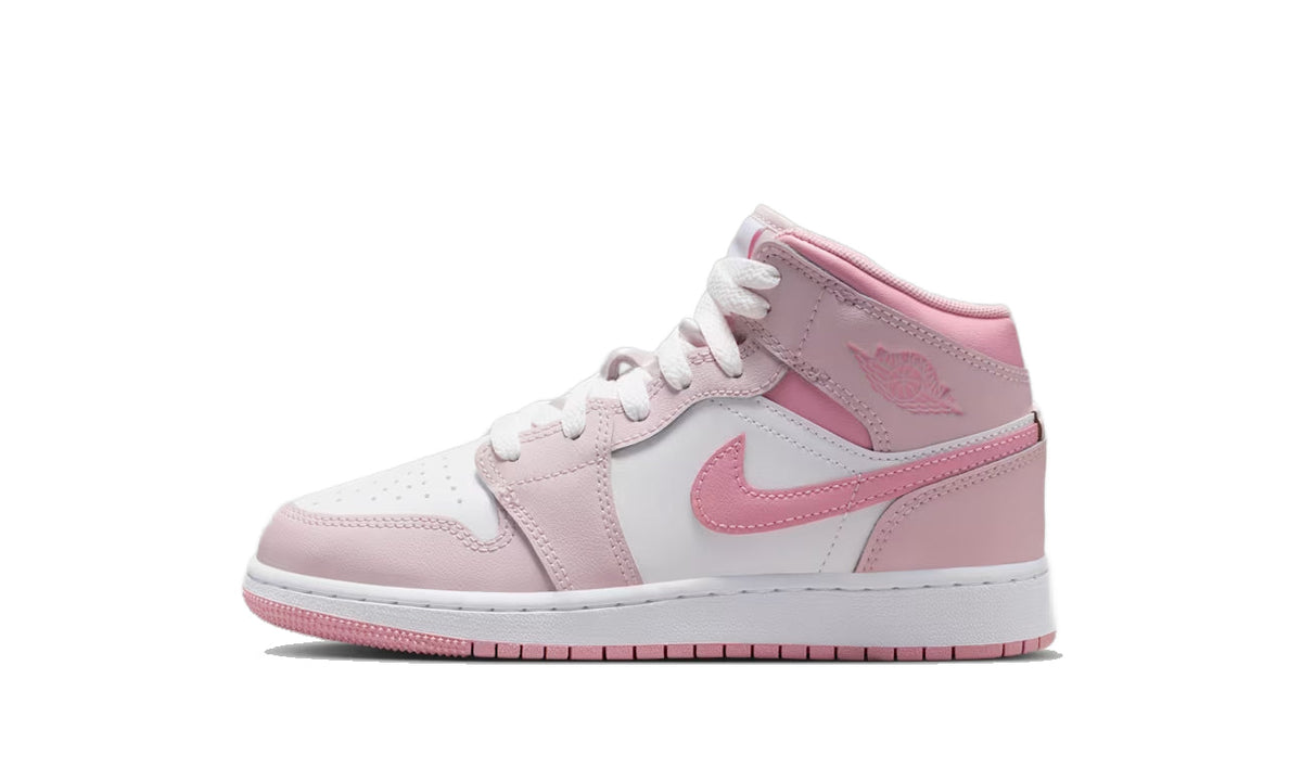 Air Jordan 1 Mid Pearl Pink White (GS) DQ8423-600 — Vista 1