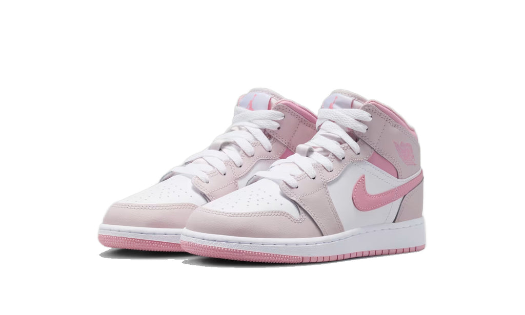 Air Jordan 1 Mid Pearl Pink White (GS) DQ8423-600 — Vista 2