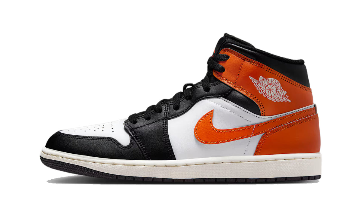 Air Jordan 1 Mid Black Toe Starfish (GS) DQ8423-801 — Vista 1