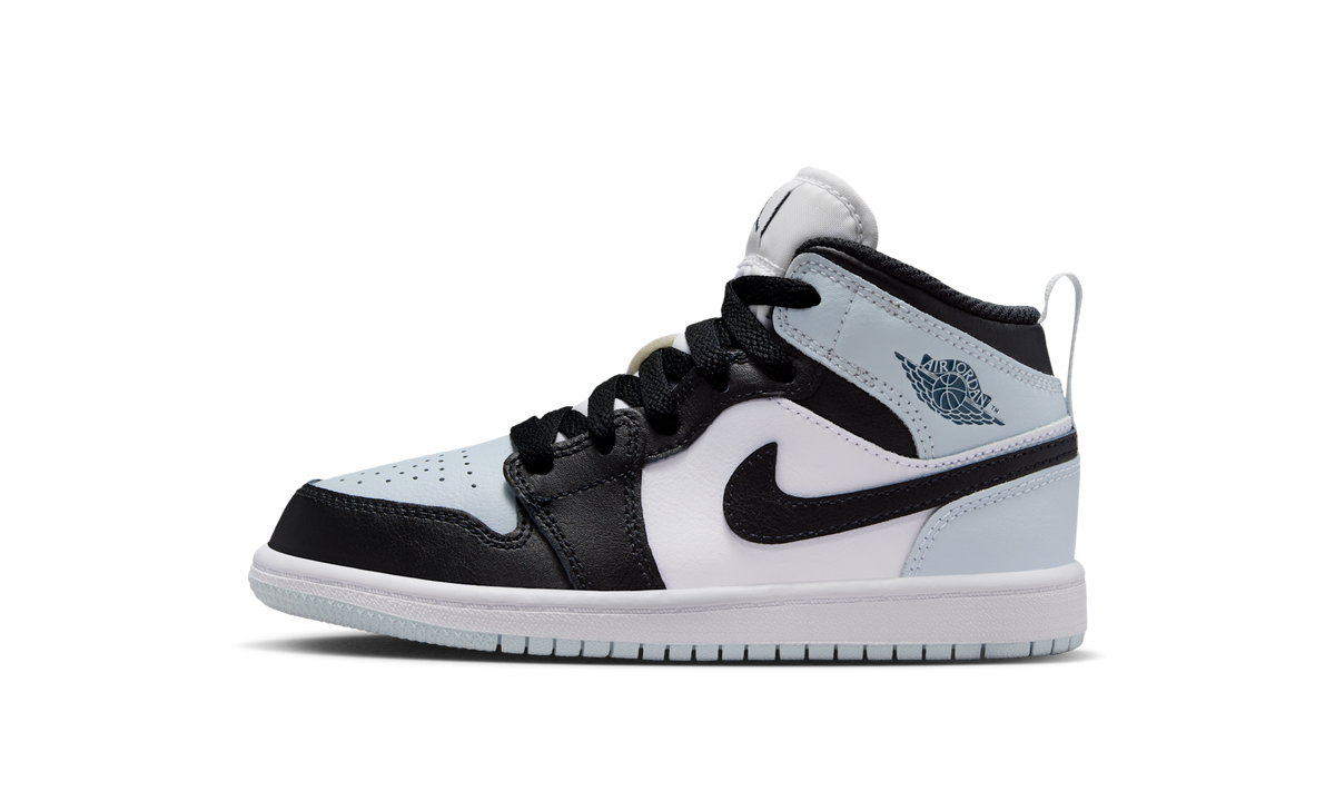 Air Jordan 1 Mid Black Aura Squadron Blue (PS) DQ8424-002 — Vista 1