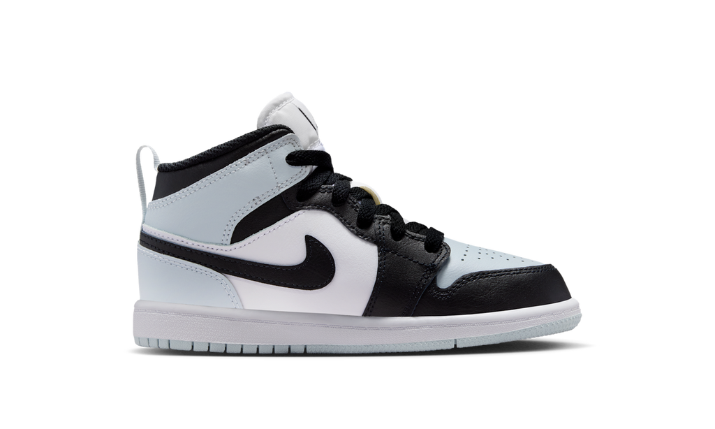 Air Jordan 1 Mid Black Aura Squadron Blue (PS) DQ8424-002 — Vista 2