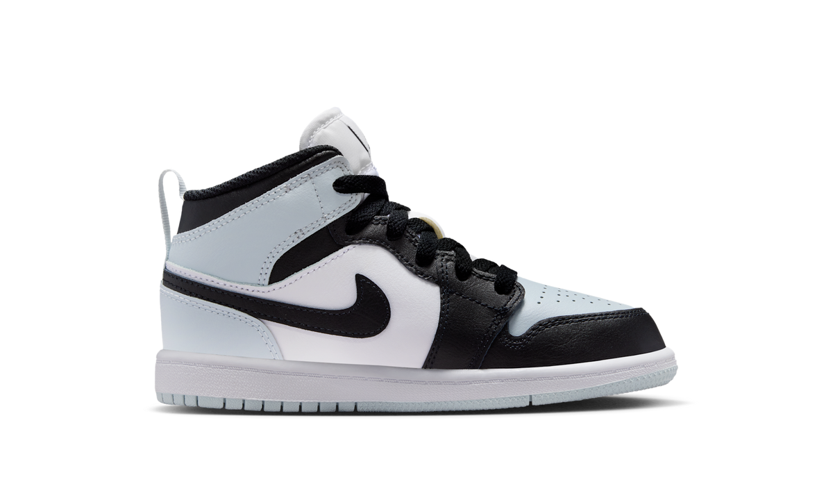 Air Jordan 1 Mid Black Aura Squadron Blue (PS) DQ8424-002 — Vista 2