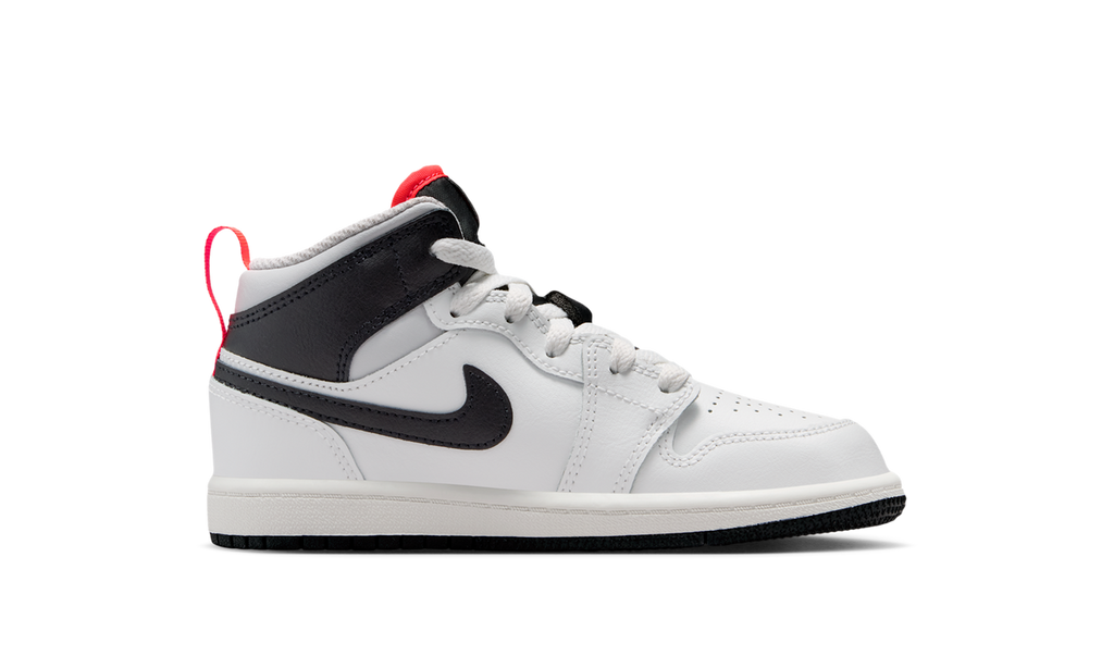 Air Jordan 1 Mid Summit White Infrared Black (PS) DQ8424-109 — Vista 2