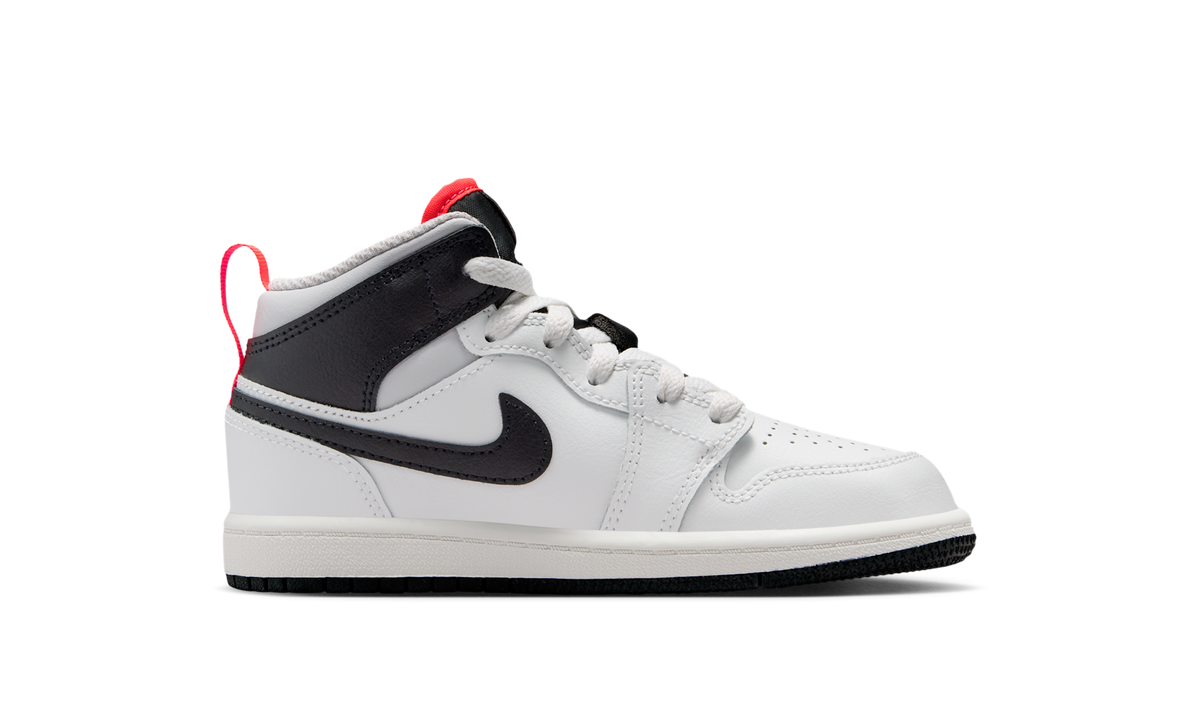 Air Jordan 1 Mid Summit White Infrared Black (PS) DQ8424-109 — Vista 2