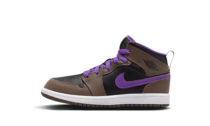 Air Jordan 1 Mid Palomino Wild Berry (PS) DQ8424-215 — Vista 1
