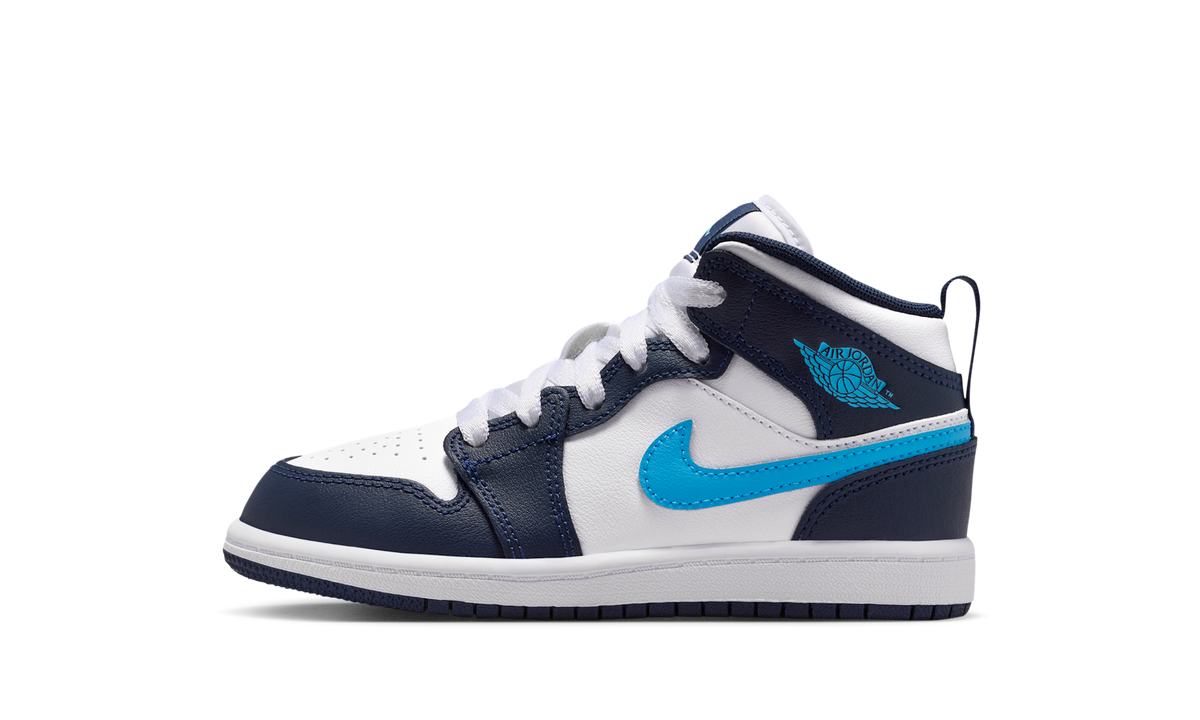 Air Jordan 1 Mid Obsidian Dark Powder Blue (PS) DQ8424-404 — Vista 1